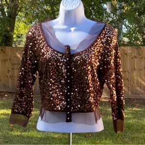 Take 50% OFF- Brilliant Fully Sequin Women’s Top, Size-M